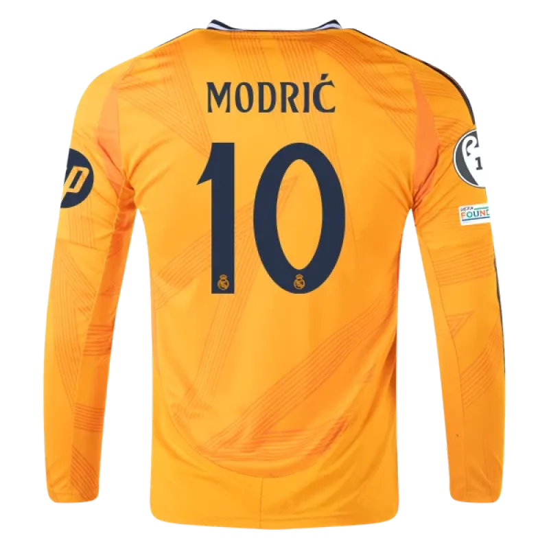 Luka Modric Real Madrid 24/25 Long Sleeve Away Jersey