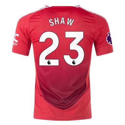 Luke Shaw Manchester United 24/25 Player Home Jersey 01