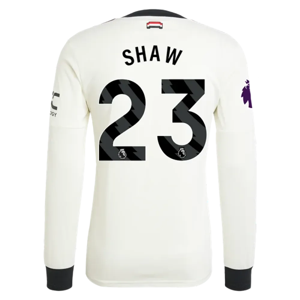 Luke Shaw Manchester United 24/25 Long Sleeve Player Third Jersey