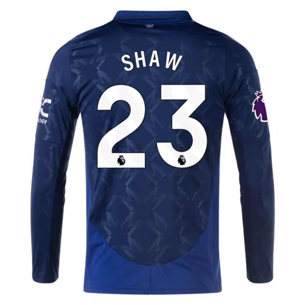 Luke Shaw Manchester United 24/25 Long Sleeve Away Jersey