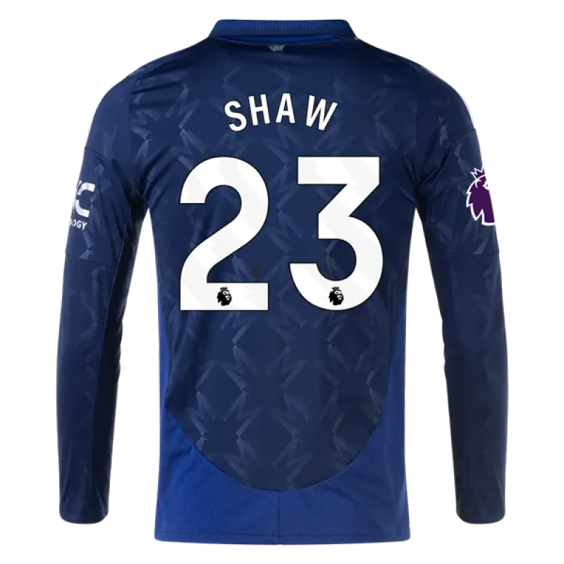 Luke Shaw Manchester United 24/25 Long Sleeve Away Jersey