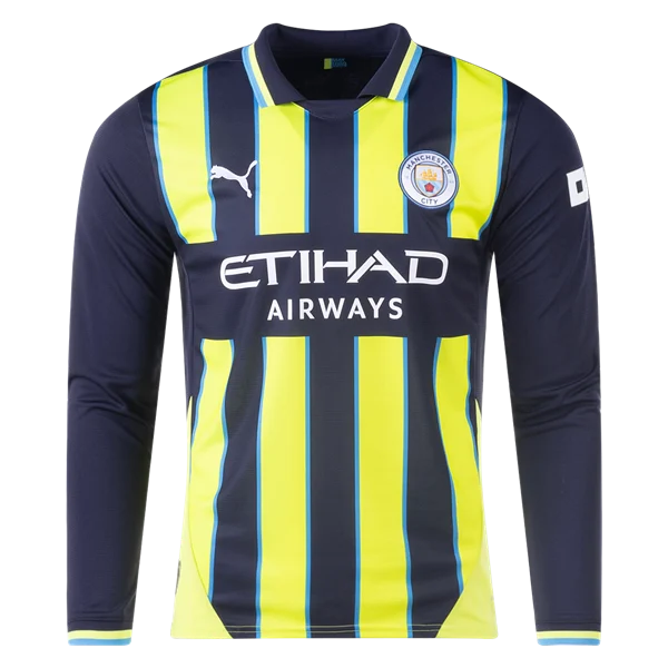 Manchester City 24/25 Replica Long Sleeve Away Jersey