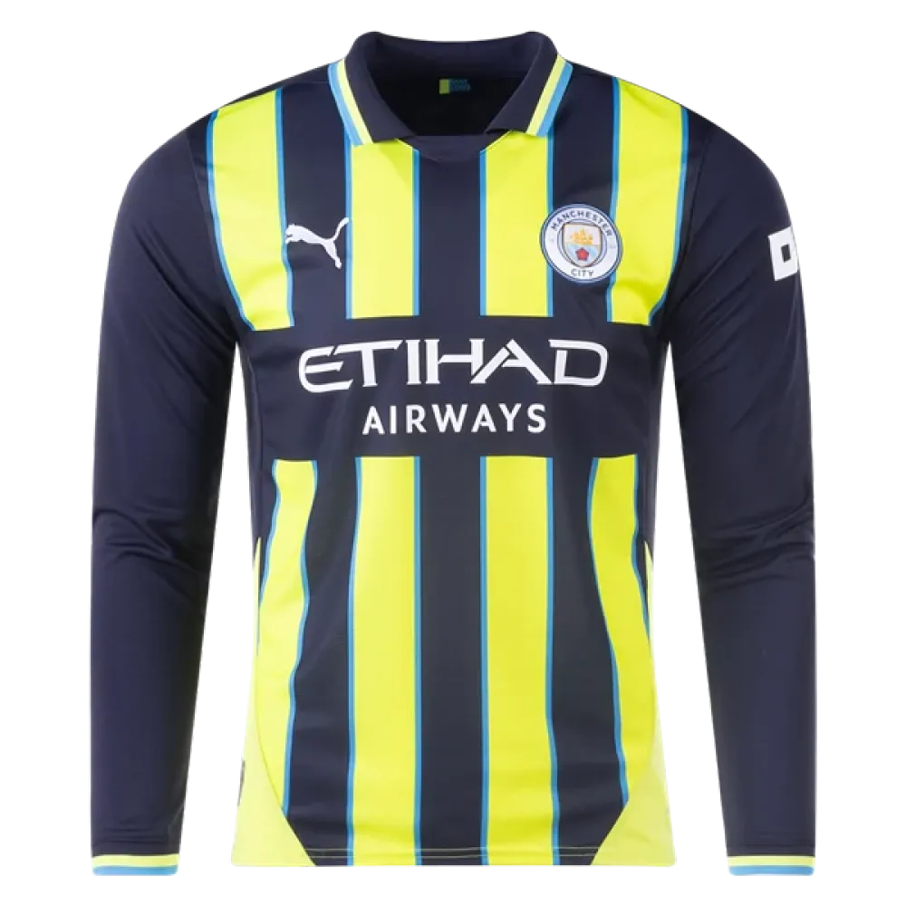 Manchester City 24/25 Replica Long Sleeve Away Jersey