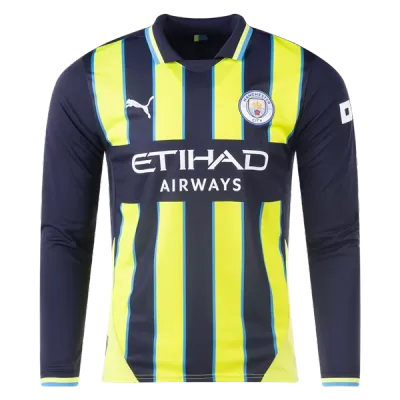 Manchester City 24/25 Replica Long Sleeve Away Jersey 01