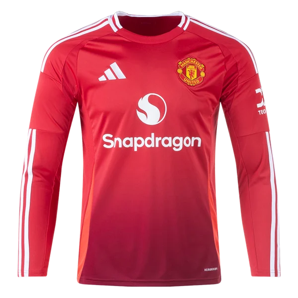 Manchester United 24/25 Long Sleeve Home Jersey