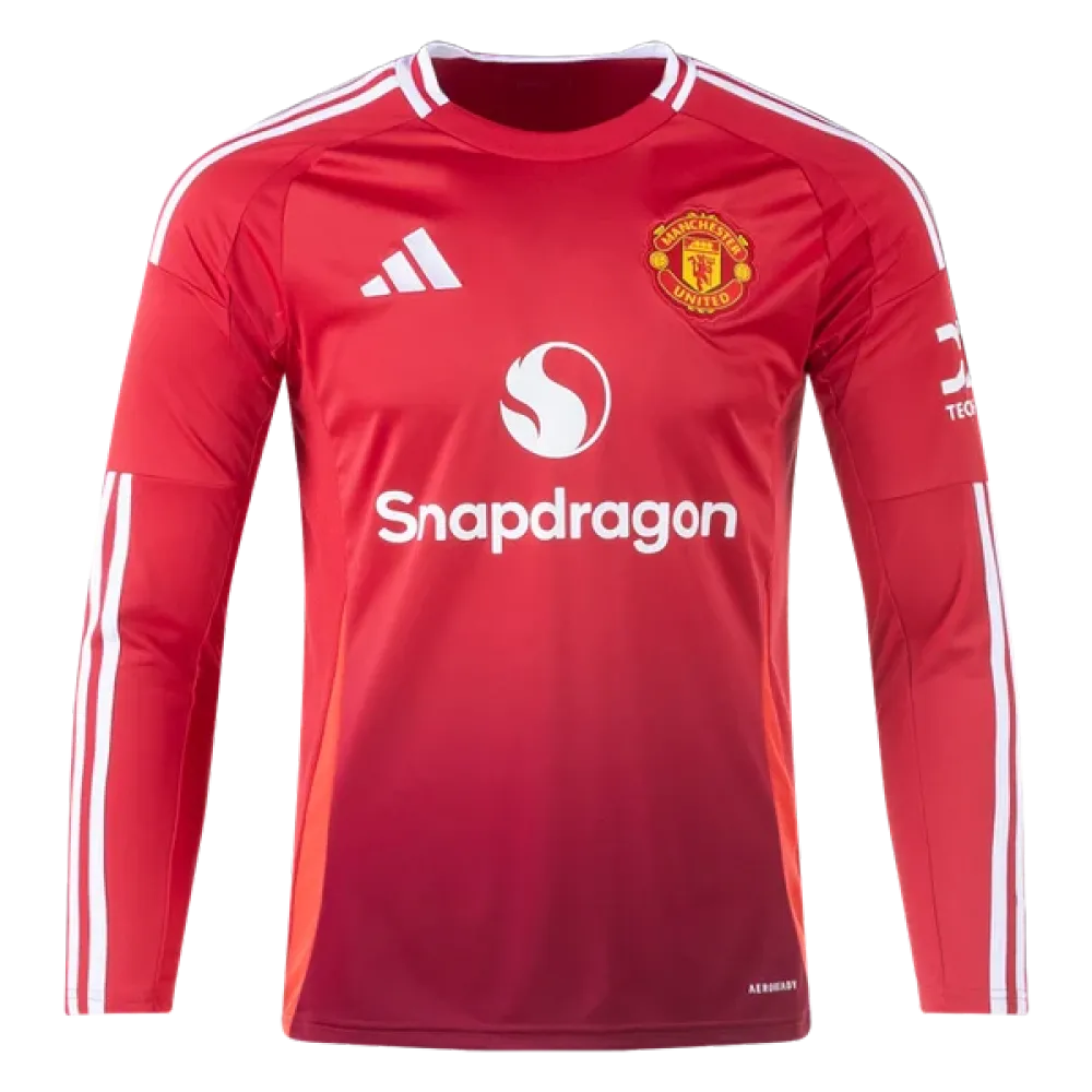 Manchester United 24/25 Long Sleeve Home Jersey