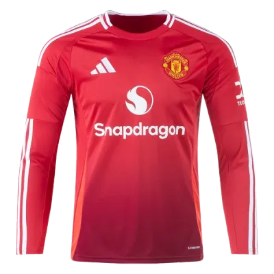 Manchester United 24/25 Long Sleeve Home Jersey 01