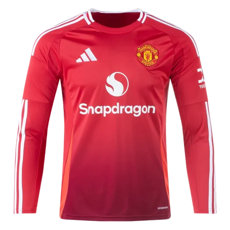 Manchester United 24/25 Long Sleeve Home Jersey