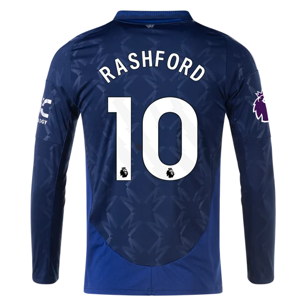 Marcus Rashford Manchester United 24/25 Long Sleeve Away Jersey