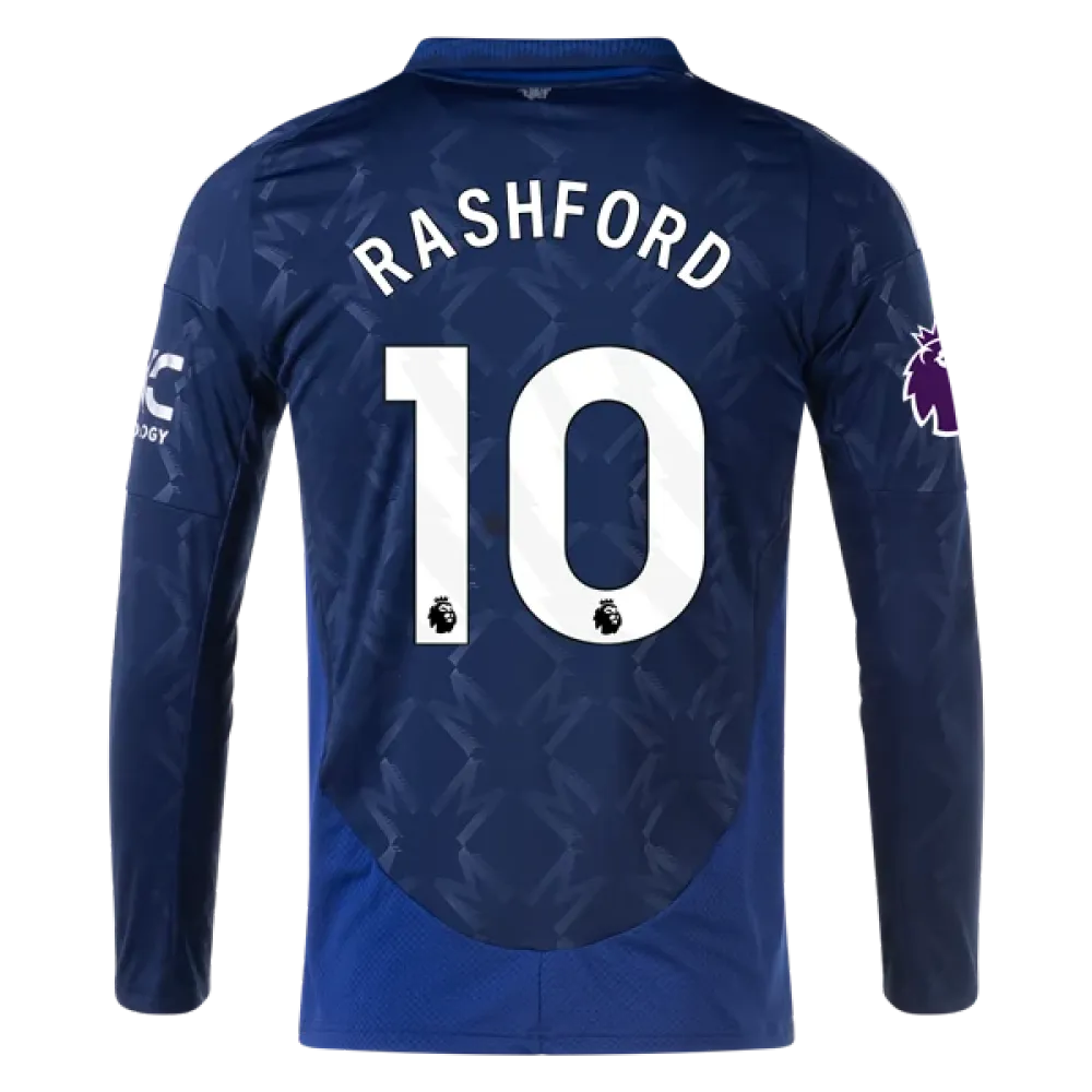 Marcus Rashford Manchester United 24/25 Long Sleeve Away Jersey