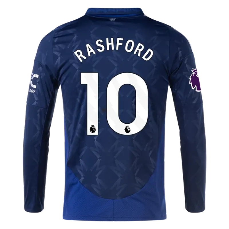 Marcus Rashford Manchester United 24/25 Long Sleeve Away Jersey
