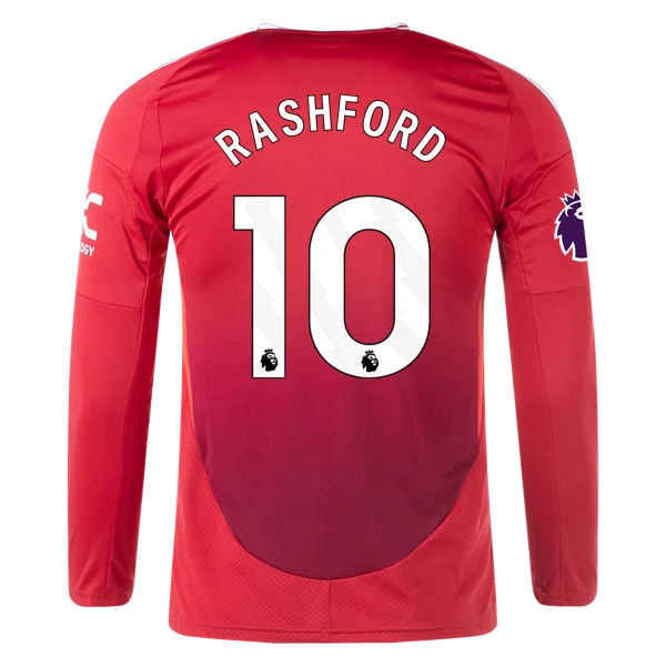 Marcus Rashford Manchester United 24/25 Long Sleeve Home Jersey