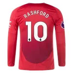 Marcus Rashford Manchester United 24/25 Long Sleeve Home Jersey