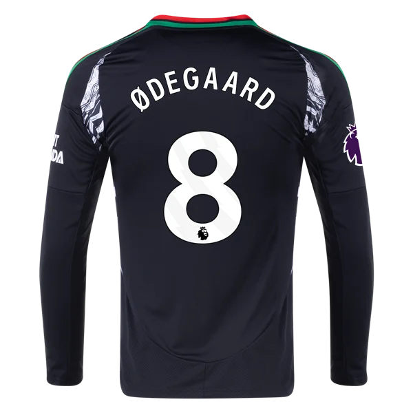 Martin Ødegaard Arsenal 24/25 Long Sleeve Away Jersey
