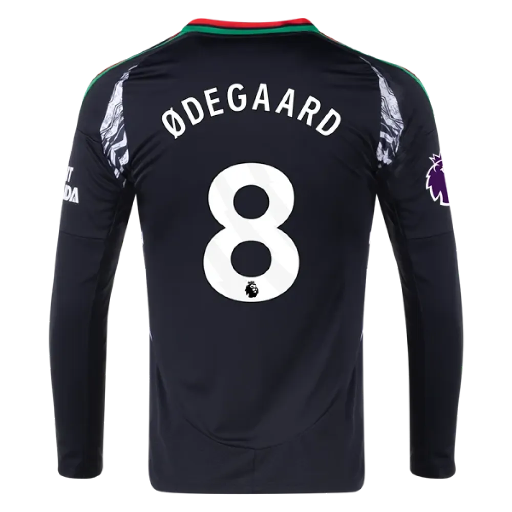 Martin Ødegaard Arsenal 24/25 Long Sleeve Away Jersey