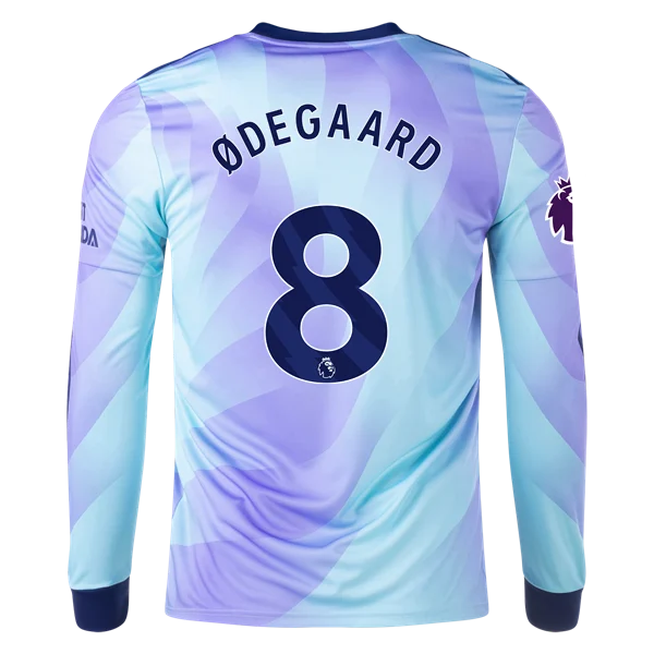 Martin Ødegaard Arsenal 24/25 Long Sleeve Third Jersey