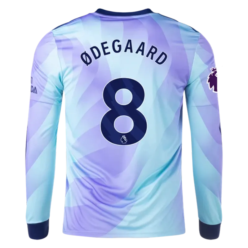 Martin Ødegaard Arsenal 24/25 Long Sleeve Third Jersey