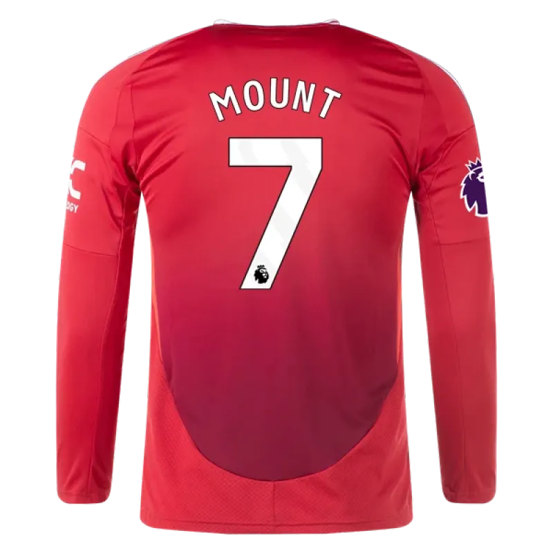 Mason Mount Manchester United 24/25 Long Sleeve Home Jersey