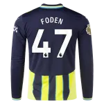 Phil Foden Manchester City 24/25 Player Long Sleeve Away Jersey