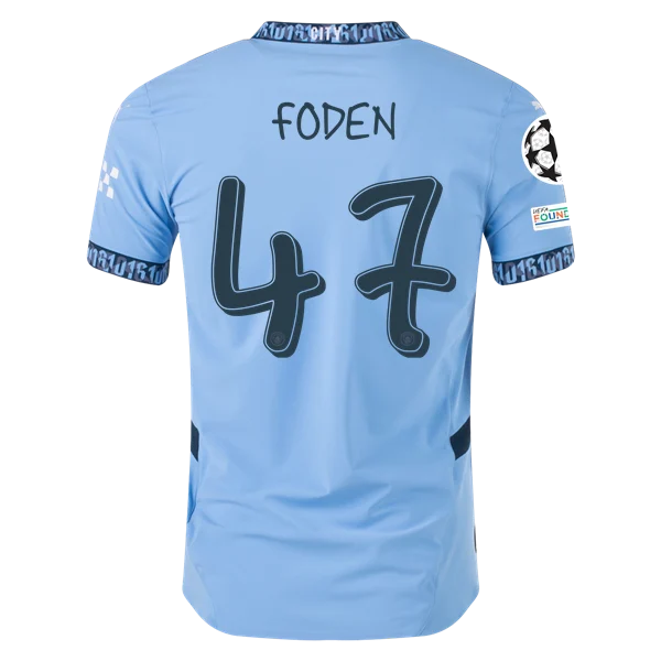 Phil Foden Manchester City UCL 24/25 Player Home Jersey