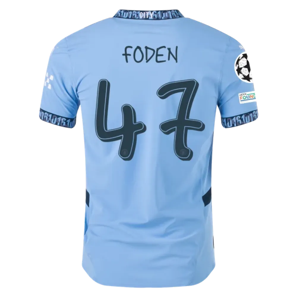 Phil Foden Manchester City UCL 24/25 Player Home Jersey