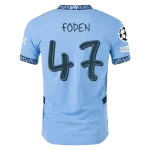 Phil Foden Manchester City UCL 24/25 Player Home Jersey