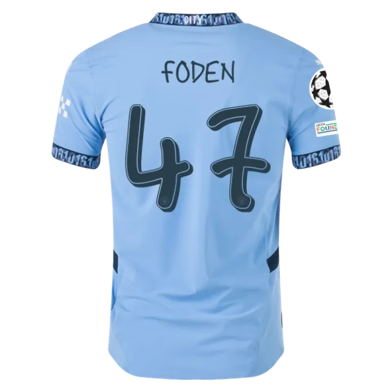 Phil Foden Manchester City UCL 24/25 Player Home Jersey