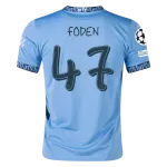 Phil Foden Manchester City UCL 24/25 Replica Home Jersey