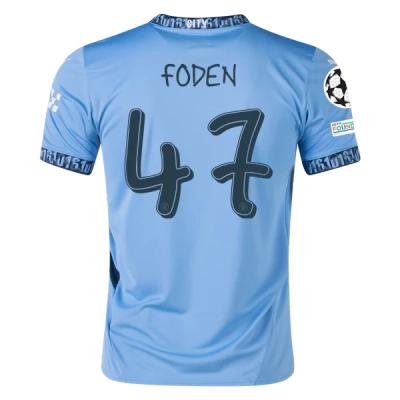Phil Foden Manchester City UCL 24/25 Replica Home Jersey 01
