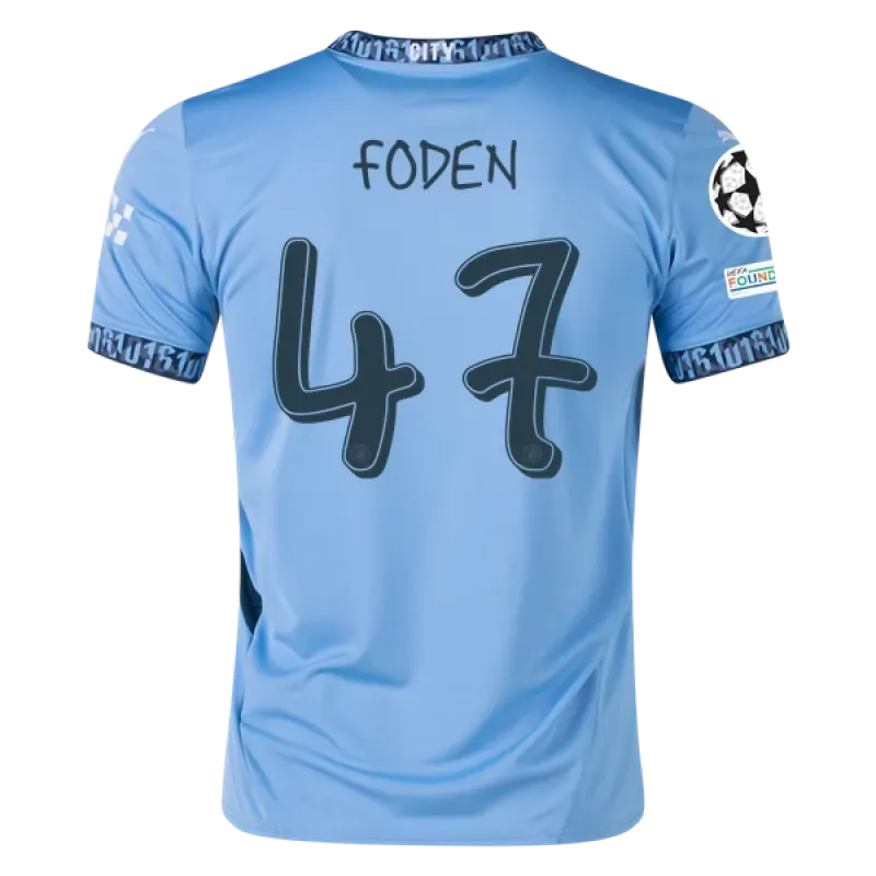 Phil Foden Manchester City UCL 24/25 Replica Home Jersey