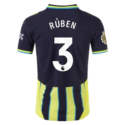 Rúben Dias Manchester City 24/25 Player Away Jersey 01