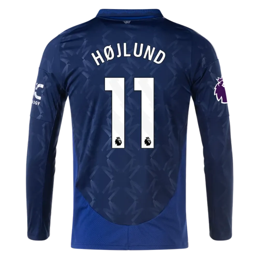 Rasmus Højlund Manchester United 24/25 Long Sleeve Away Jersey