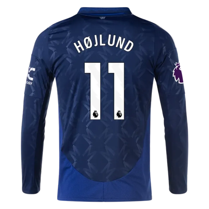 Rasmus Højlund Manchester United 24/25 Long Sleeve Away Jersey