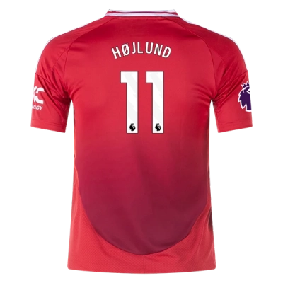 Rasmus Højlund Manchester United 24/25 Youth Home Jersey 01