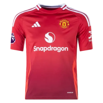 Rasmus Højlund Manchester United 24/25 Youth Home Jersey 02