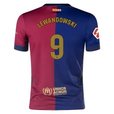 Robert Lewandowski Barcelona 24/25 Youth Home Jersey 01