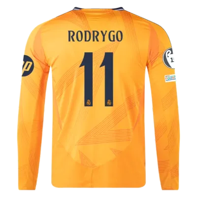 Rodrygo Real Madrid 24/25 Player Long Sleeve Away Jersey 01