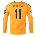 Rodrygo Real Madrid 24/25 Long Sleeve Away Jersey