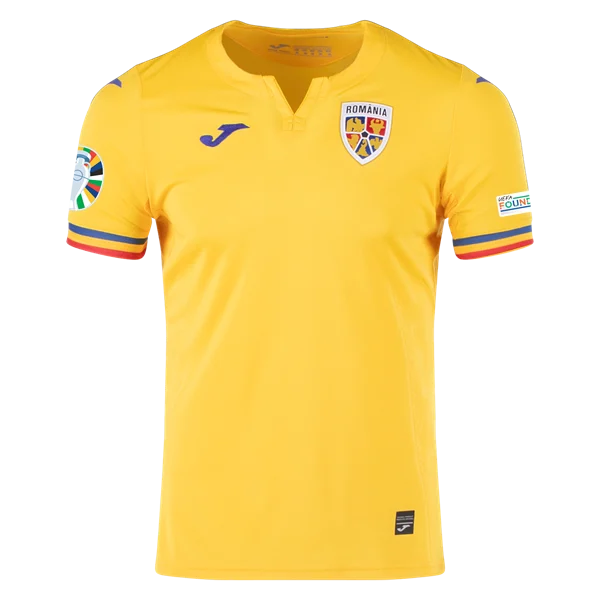 Romania 24/25 Home Euro Patch Jersey