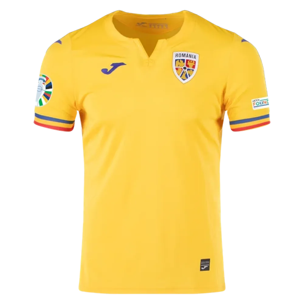 Romania 24/25 Home Euro Patch Jersey