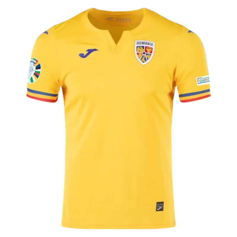 Romania 24/25 Home Euro Patch Jersey