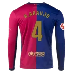Ronald Araújo Barcelona 24/25 Long Sleeve Home Jersey