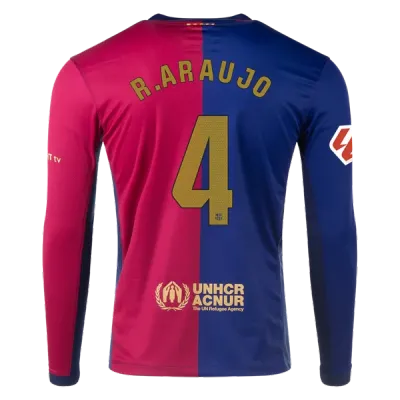 Ronald Araújo Barcelona 24/25 Long Sleeve Home Jersey 01