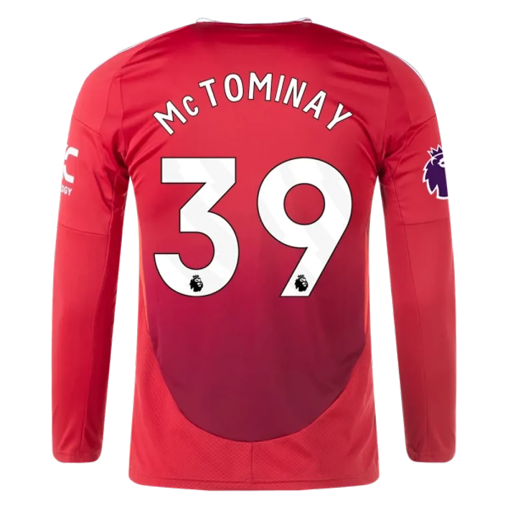 Scott McTominay Manchester United 24/25 Long Sleeve Home Jersey