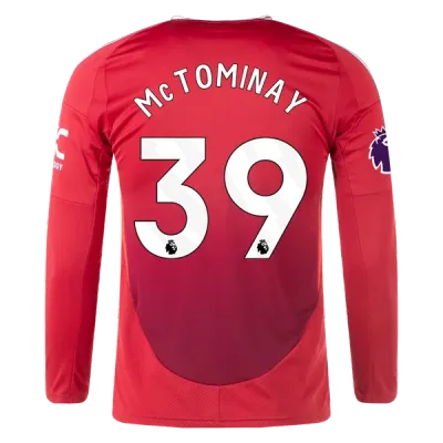 Scott McTominay Manchester United 24/25 Long Sleeve Home Jersey 01