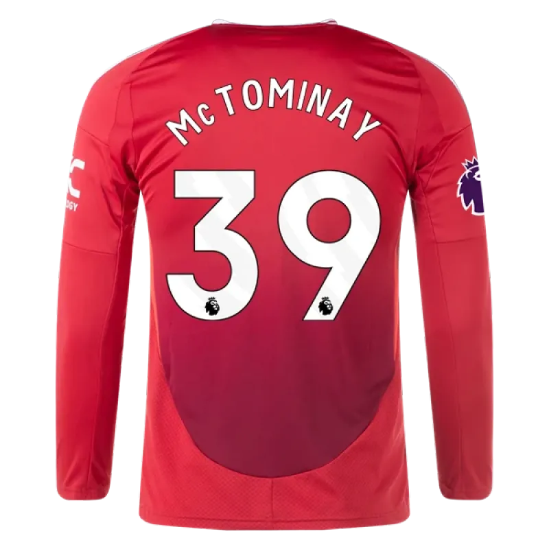 Scott McTominay Manchester United 24/25 Long Sleeve Home Jersey