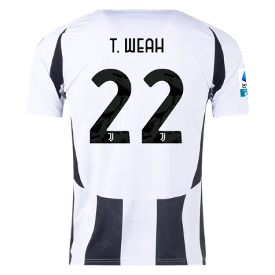Tim Weah Juventus 24/25 Home Jersey 01