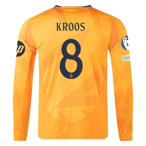 Toni Kroos Real Madrid 24/25 Player Long Sleeve Away Jersey