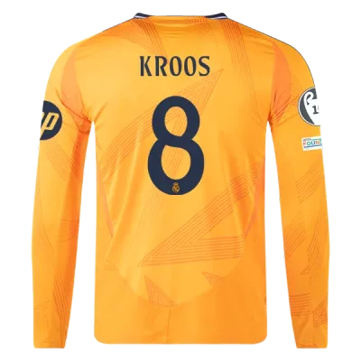 Toni Kroos Real Madrid 24/25 Player Long Sleeve Away Jersey 01