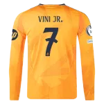 Vinicius Jr. Real Madrid 24/25 Player Long Sleeve Away Jersey